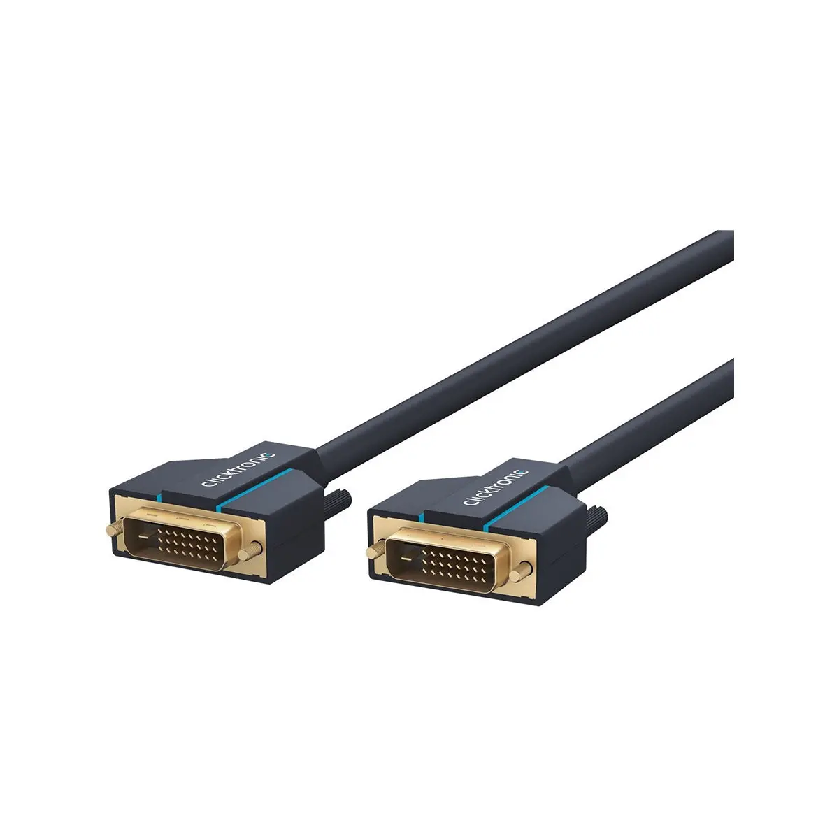 Clicktronic Dvi-D (24+1) Cable 1M (Black) 1