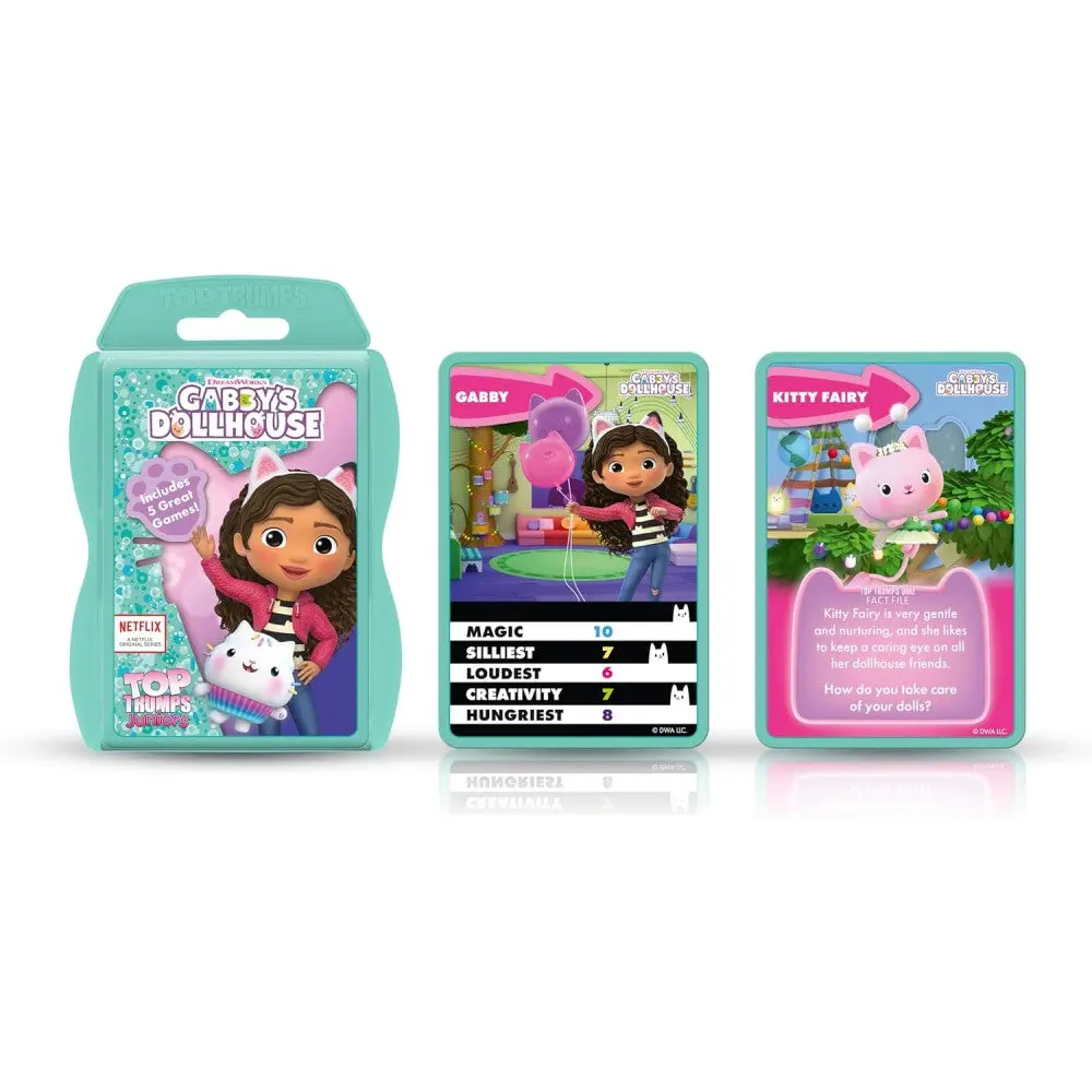 Winning Moves Top Trumps Juniors: Gabby's Dollhouse Board Game 2