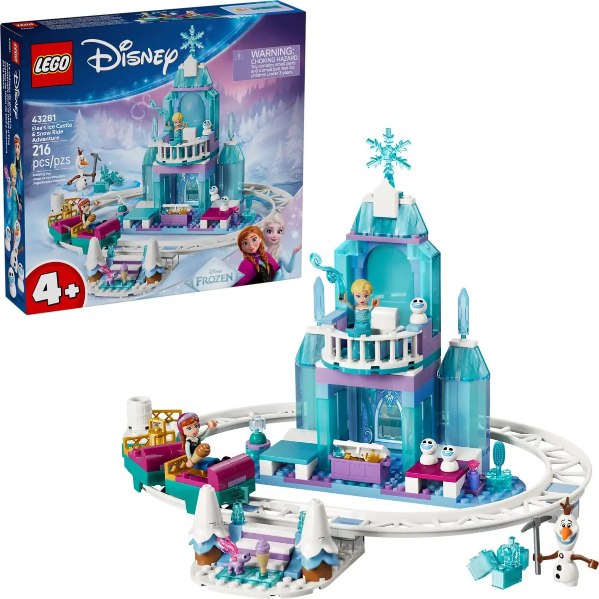Lego 43281 Elsa's Ice Castle And Snow Ride Adventure - Disney 1