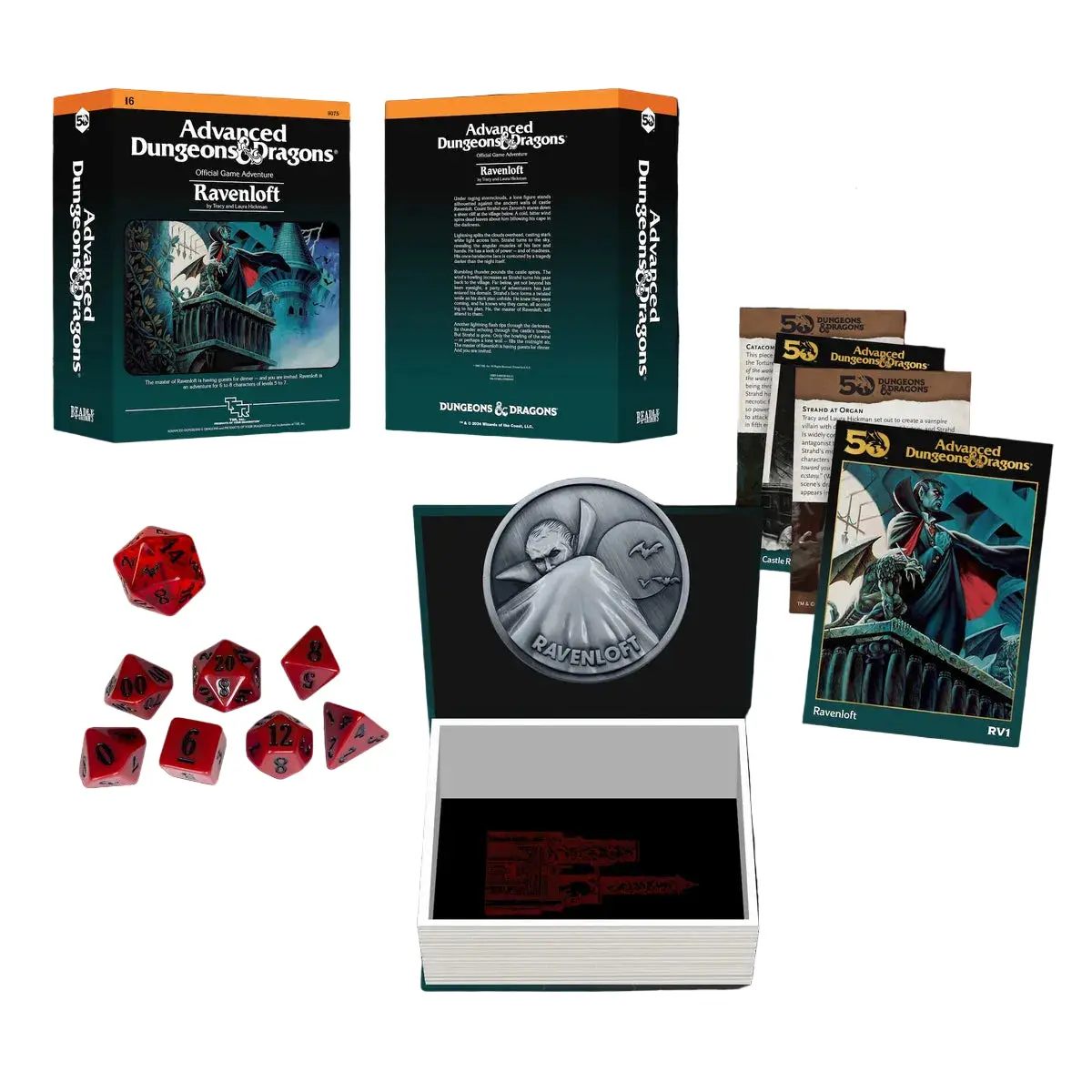 D&D Beadle & Grimm's Classic Module Collection Ravenloft Dice & Accessories Set 1