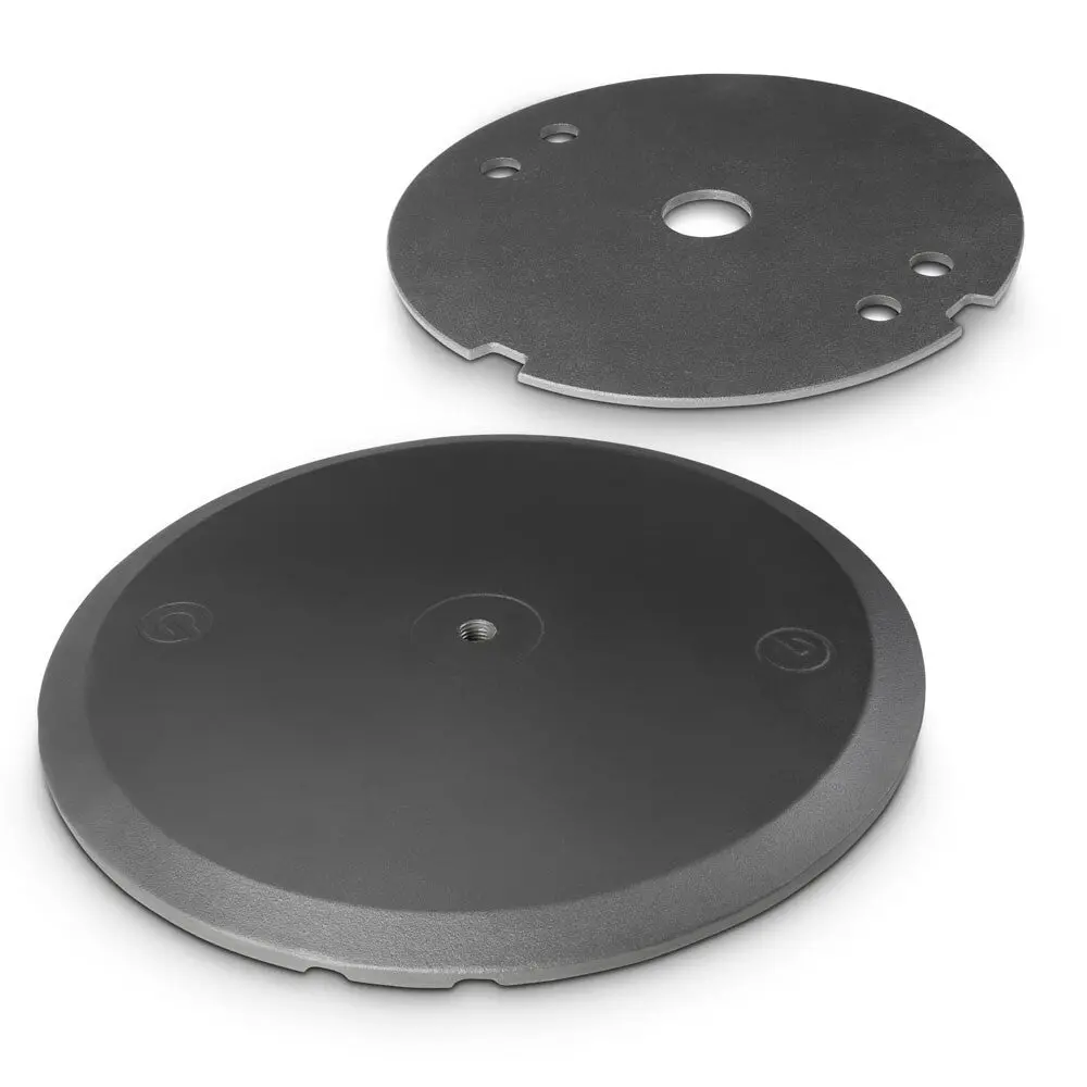 Gravity Wb123set1b 15Kg Round Cast Iron Base & Weight Plate Stand For M20 Poles 1