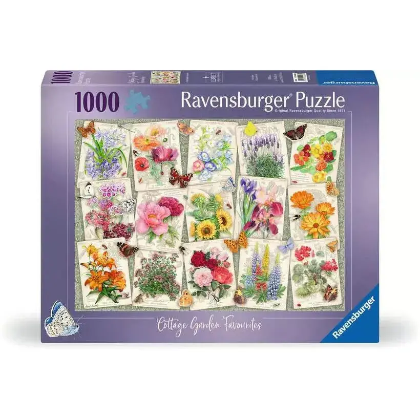 Ravensburger 1000Pc Cottage Garden Favourites Puzzle 1