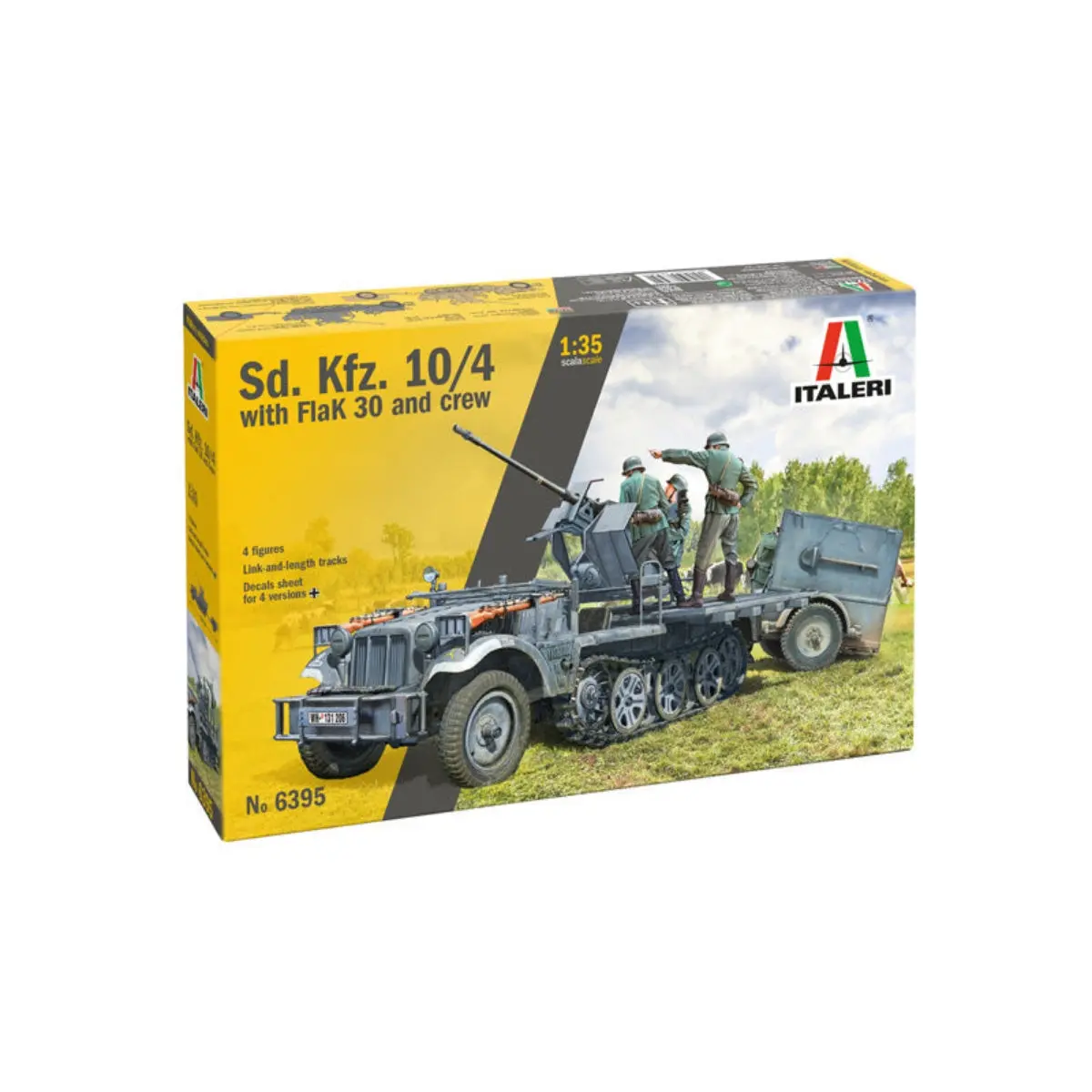 Italeri 1/35 Sd.Kfz 10/4 With Flak 30 And Crew 1
