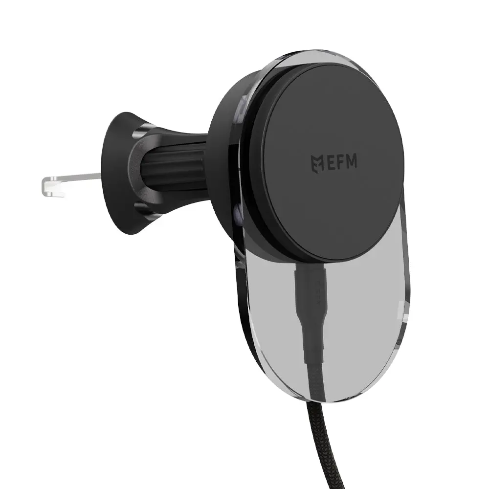 Efm Qi2 Wireless Car Charger With 20W Power Supply And 1M Cable (Black) 1
