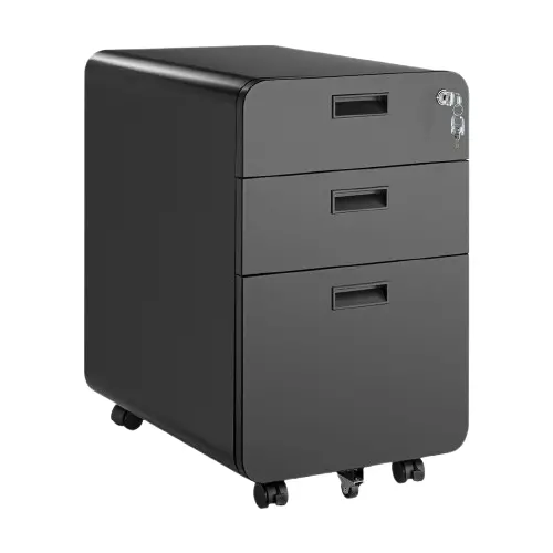 Desky 3 Drawer Mobile Filing Cabinet 1