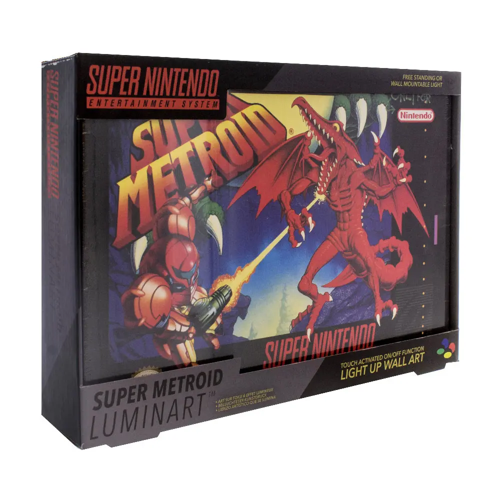 Paladone 30Cm Super Metroid Luminart Kids Wall Decor Lamp 1