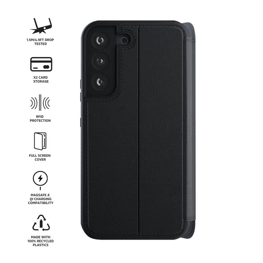 3Sixt Slimfolio Case In Black - Samsung Gs24, Gs24+, Gs24 Ultra 2