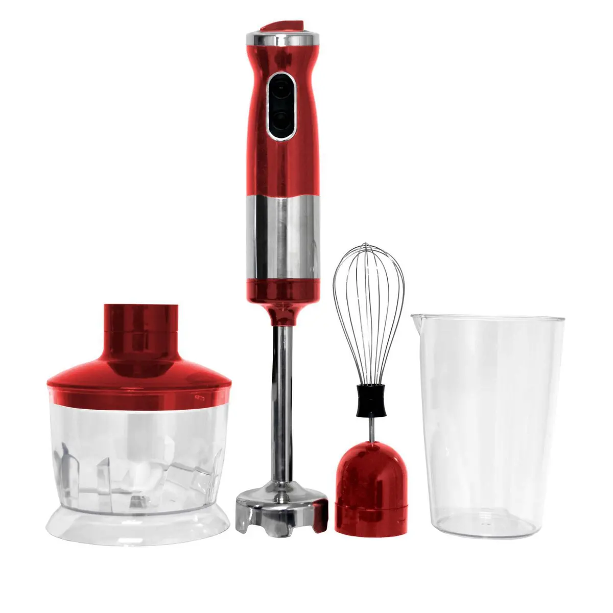Healthy Choice 700W Hand Blender, Chopper And Mixer (Red) 1
