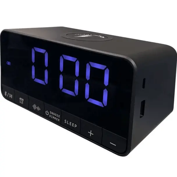 Nero V3 Pro Alarm Wireless Phone Charging Bluetooth Speaker Clock Digital Bedside 2
