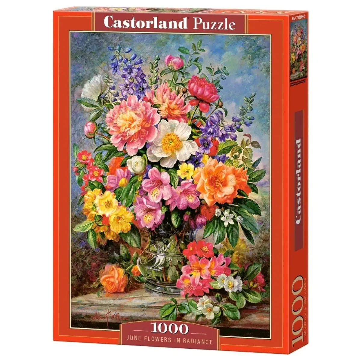 Castorland 1000-Pieces June Flowers In Radiance Puzzle 1