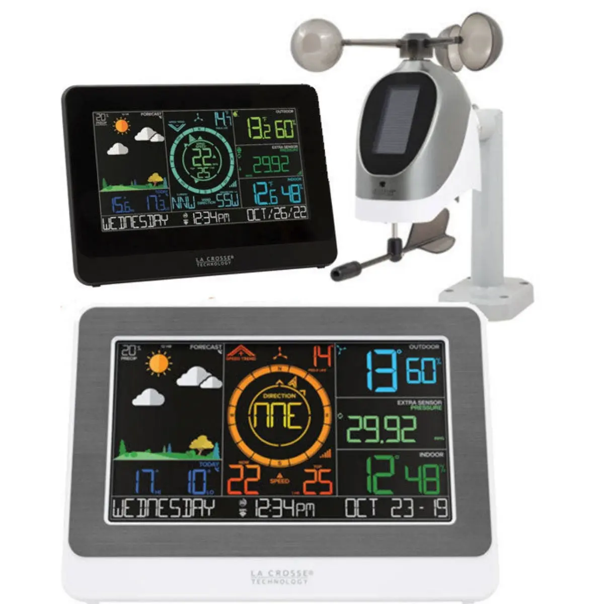 La Crosse 327-30647 Dual Display Wifi Wind And Weather Station 1