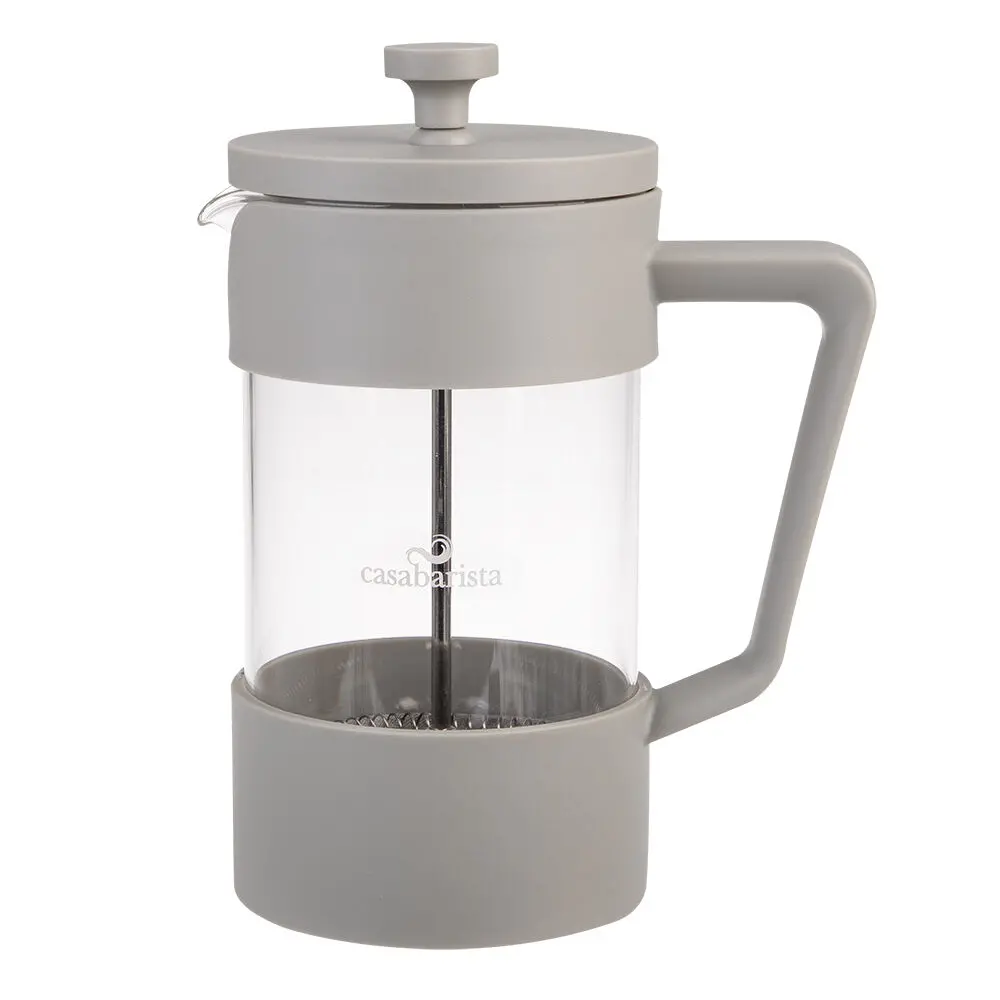 Casabarista Oslo Accent Stainless Steel Coffee Plunger 5 Cup 600Ml Taupe 1