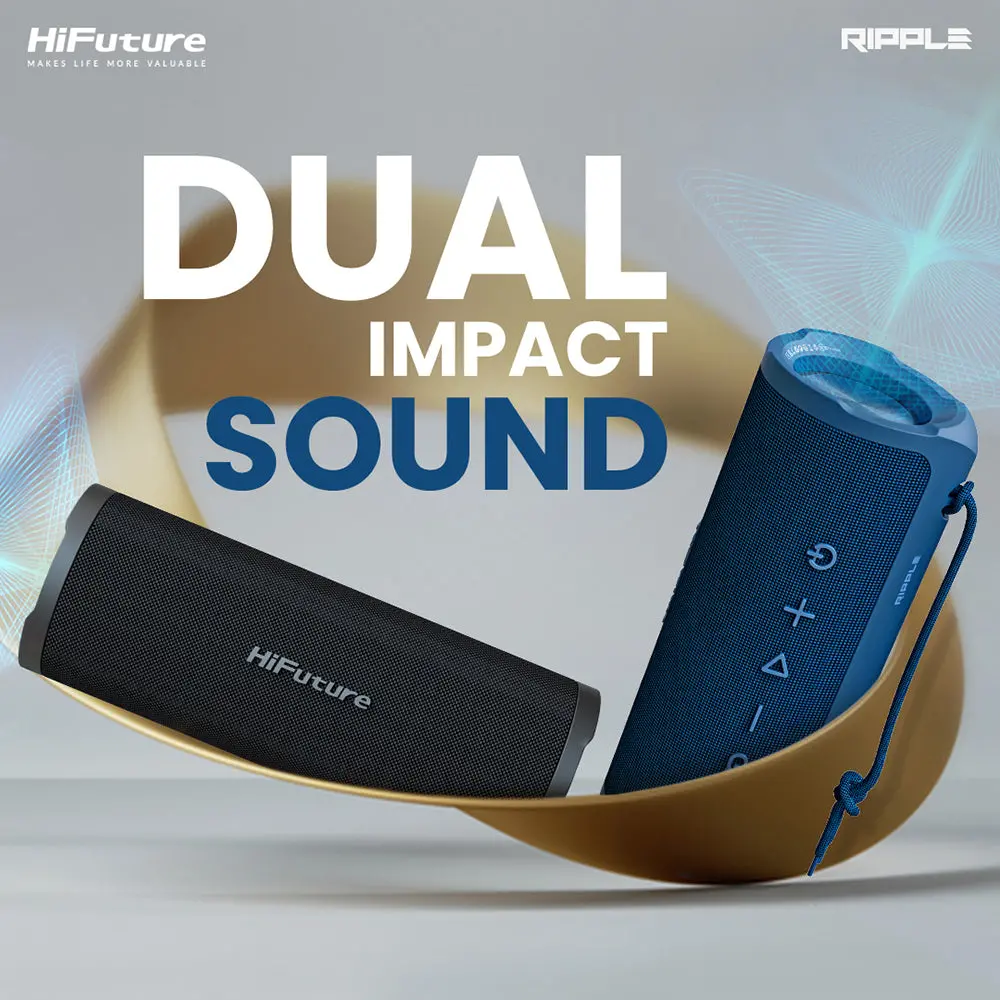 Hifuture Ripple 20W Portable Bluetooth Speaker (Red) 2