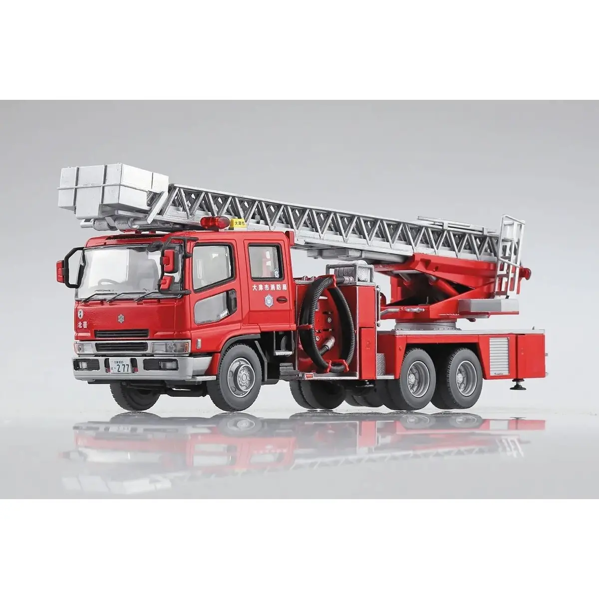 Aoshima 1/72 Fire Ladder Truckotsu Municipal Fire Department 2