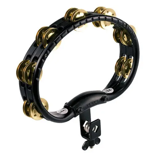 Meinl Percussion Mountable Brass Jingles Tambourine Musical Instrument Black 1