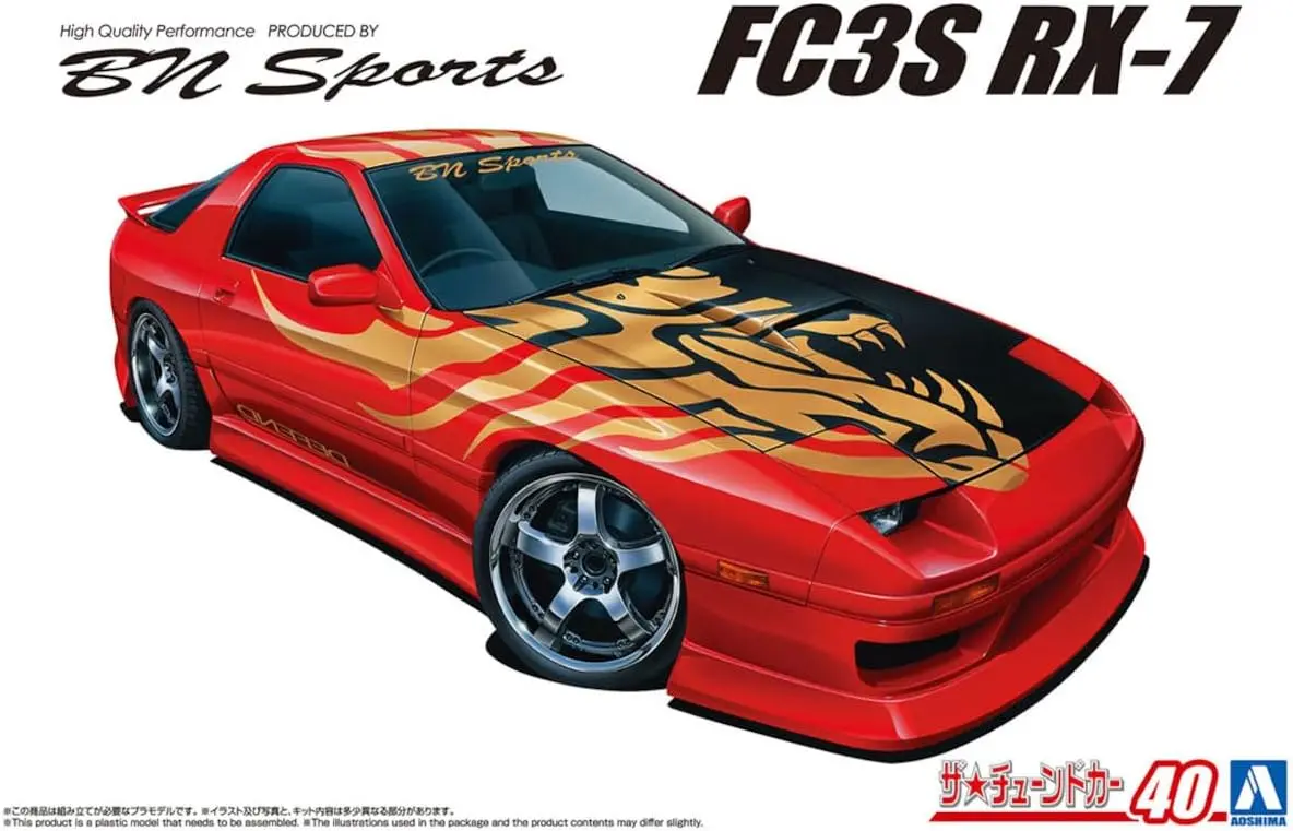 Aoshima 1/24 Bnsports Fc3s Rx-7 '89 (Mazda) 1