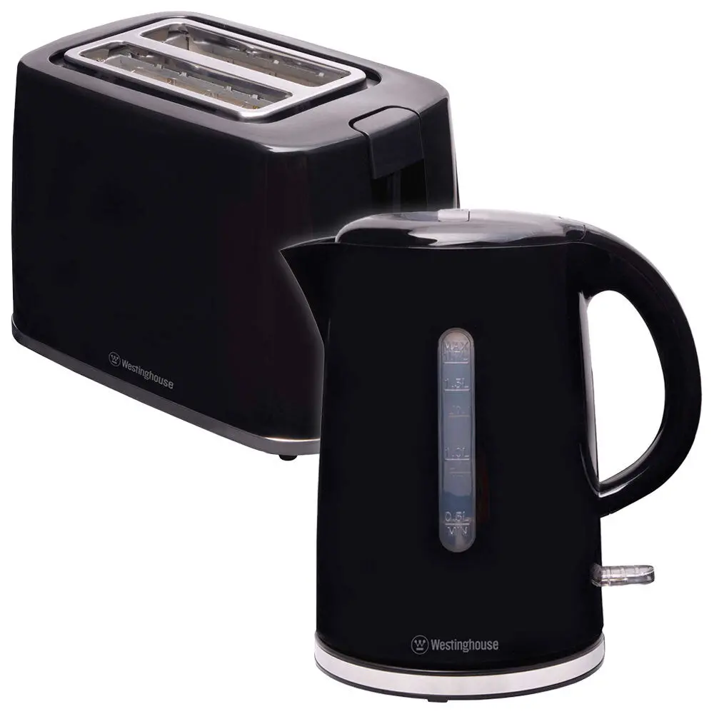 Westinghouse Kettle & Toaster Set - Black 1
