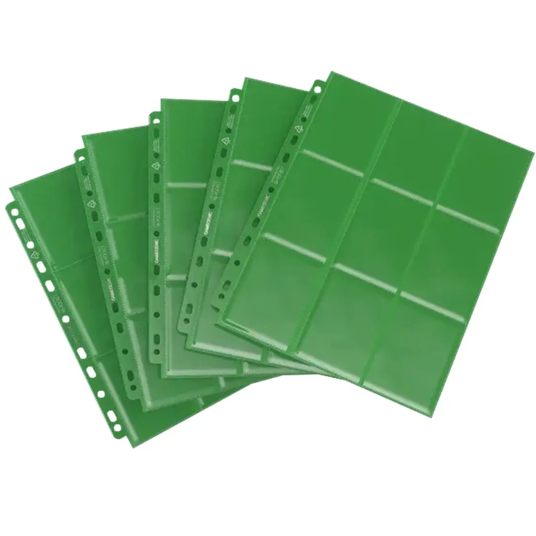 Gamegenic Sideloading 18 Pocket Pages Display (Green) 1