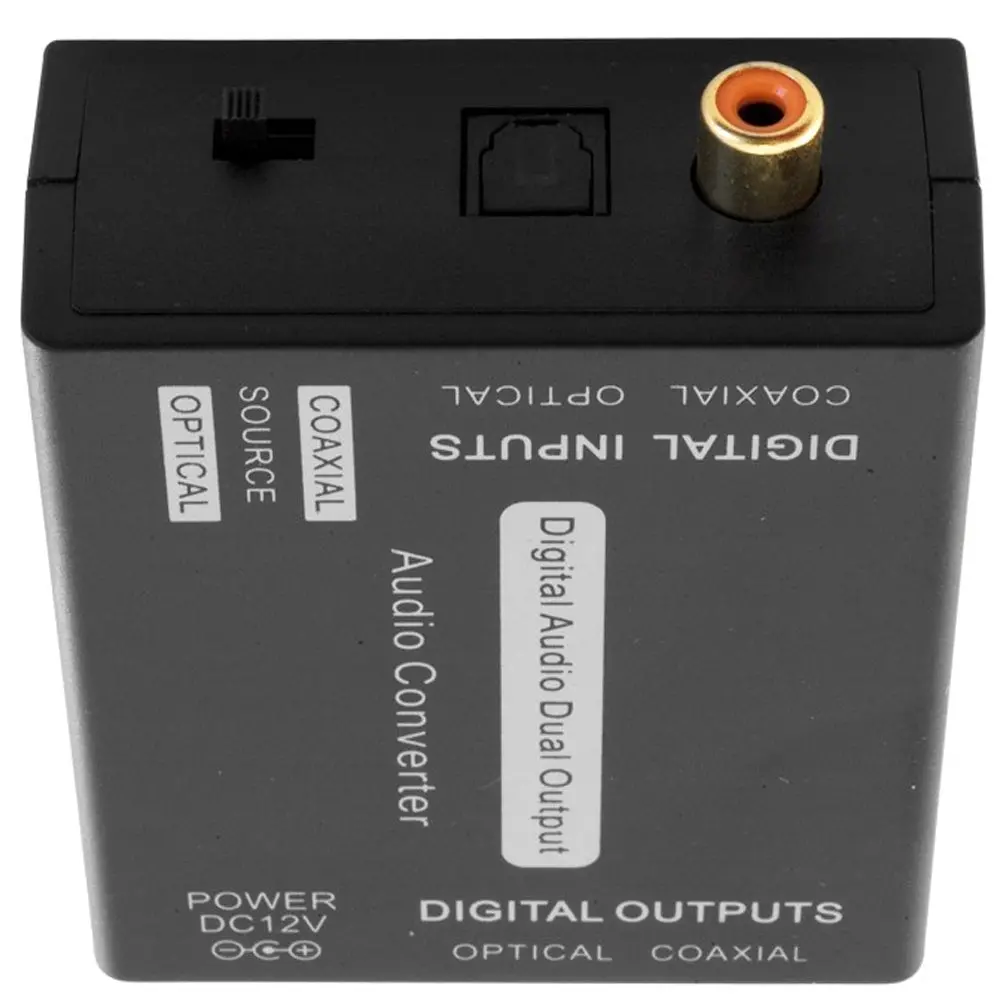 Dual Digital Audio Converter Optical (Toslink) & Coaxial 2