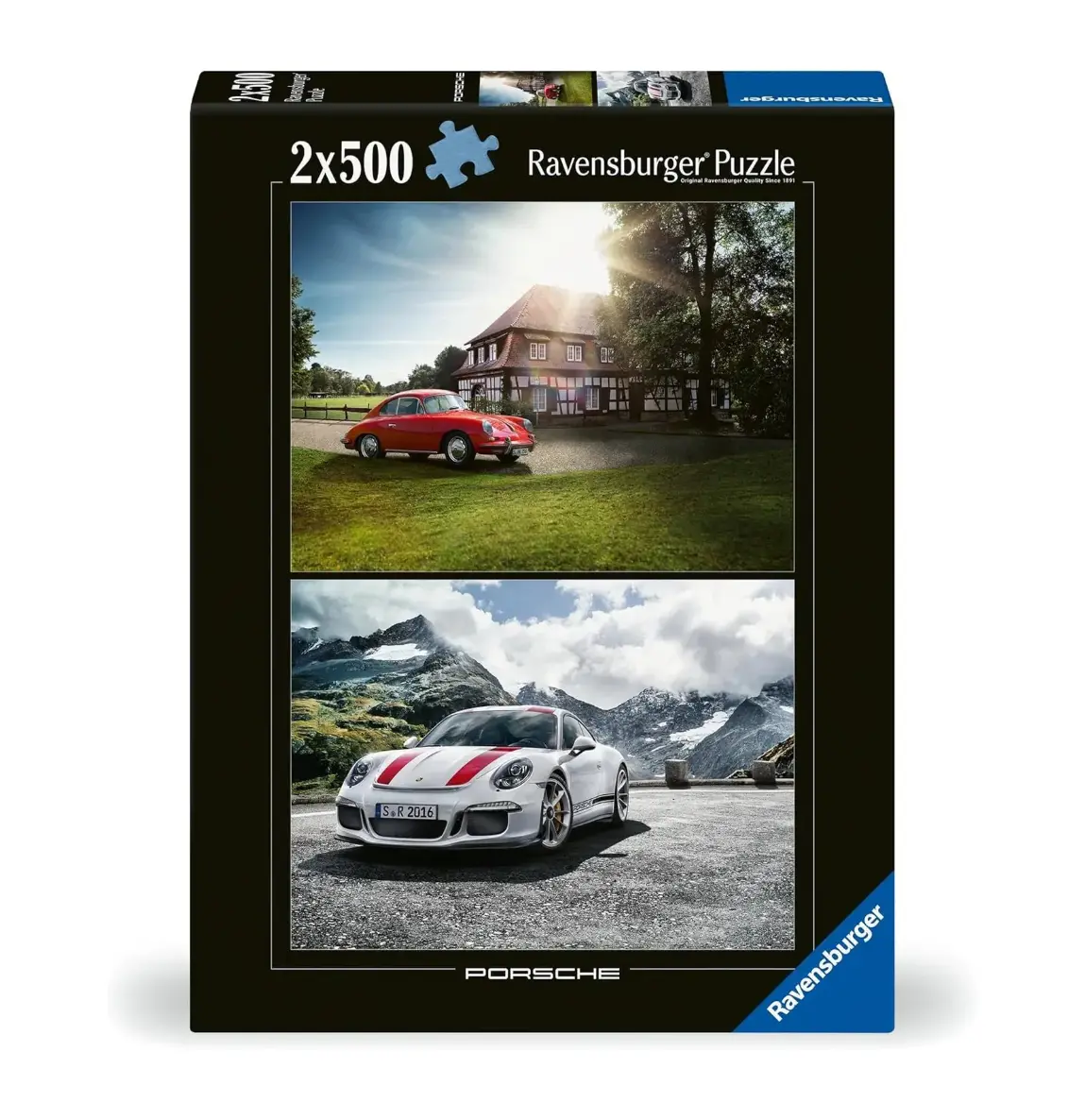 Ravensburger Porsche 356 And Porsche 911 (2X500pc Puzzle) 1