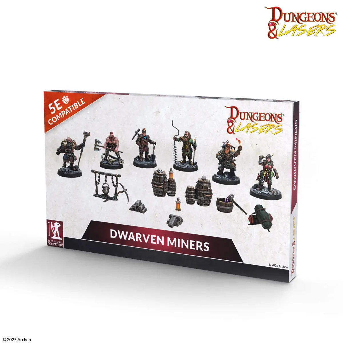 Dungeons & Lasers: Miniatures Dwarven Miners 2