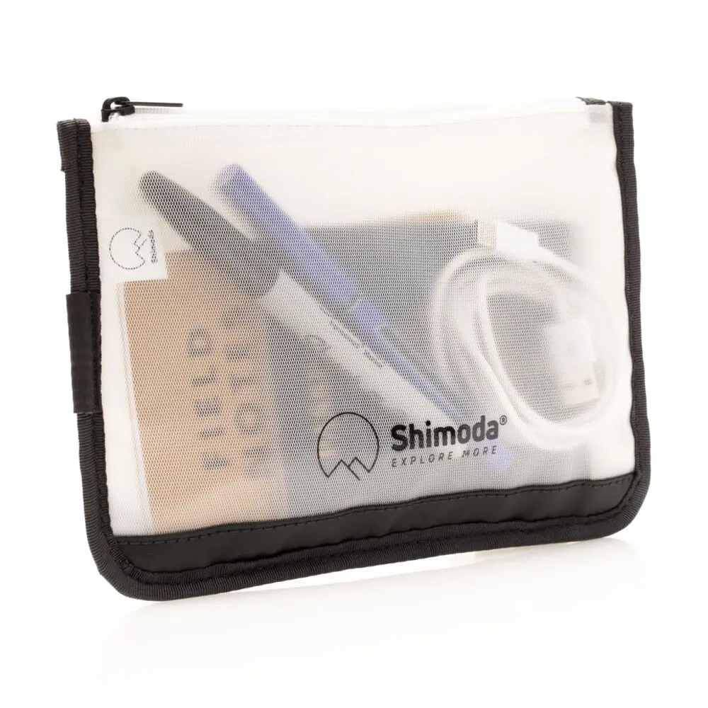 Shimoda Travel Pouch Versatile Accessory Clear Tpu Organiser (Black) 2