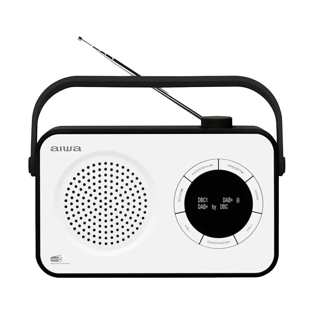 Aiwa Portable Digital Tuning Radio (White) 1