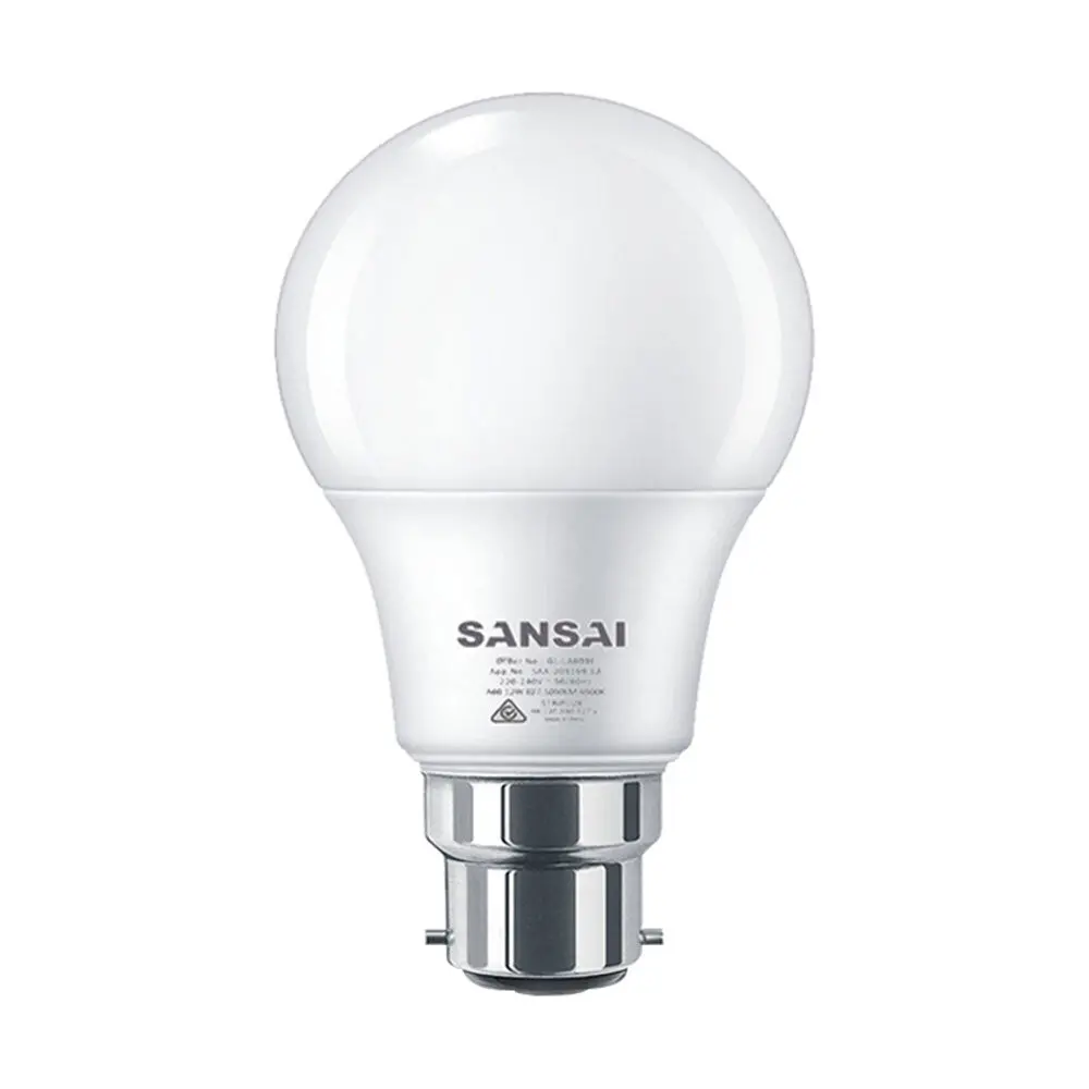 Sansai Led Light Bulb A60 12W B22 (Warm White) 1