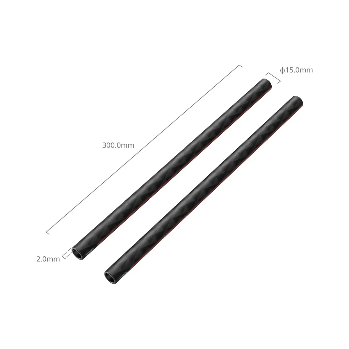 Smallrig 15Mm Carbon Fiber Rods (Pair, 12") 5212 2