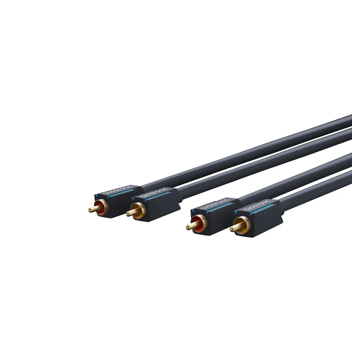 Clicktronic Cinch Stereo Rca Cable 3M (Black) 1