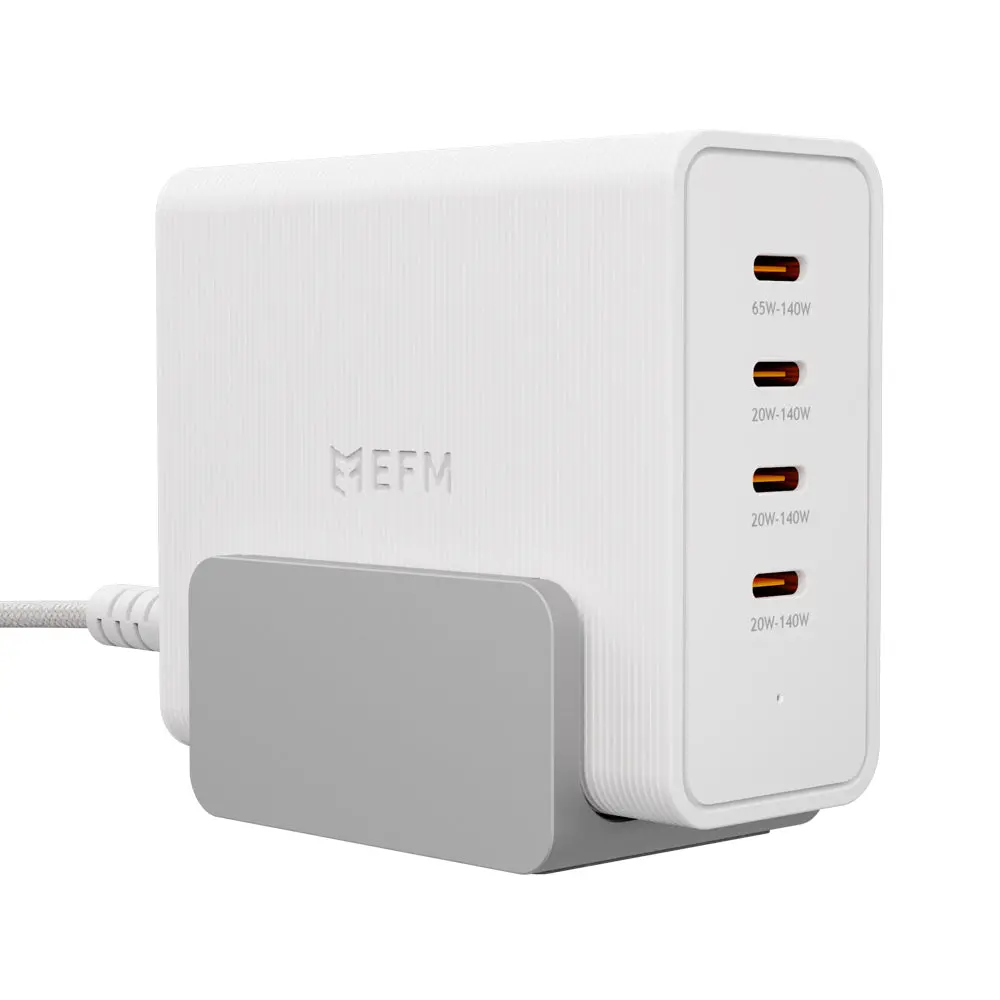 Efm 140W Desktop Power Station With Gan, Pd3.1 And Pps (White) 1