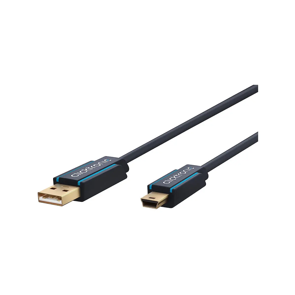Clicktronic Usb A 2.0 To Usb Mini-B 5 Cable 1.8M (Black) 1