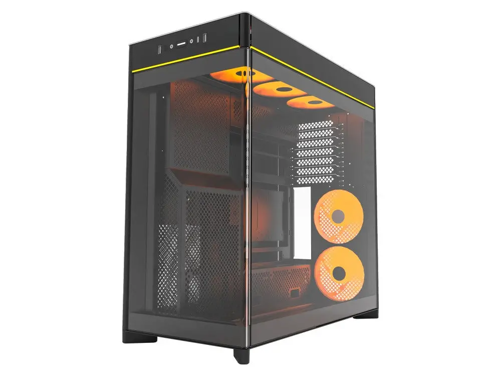 Montech Hs02 Pro Ultra Curved Glass Mid-Tower Case - Black 1