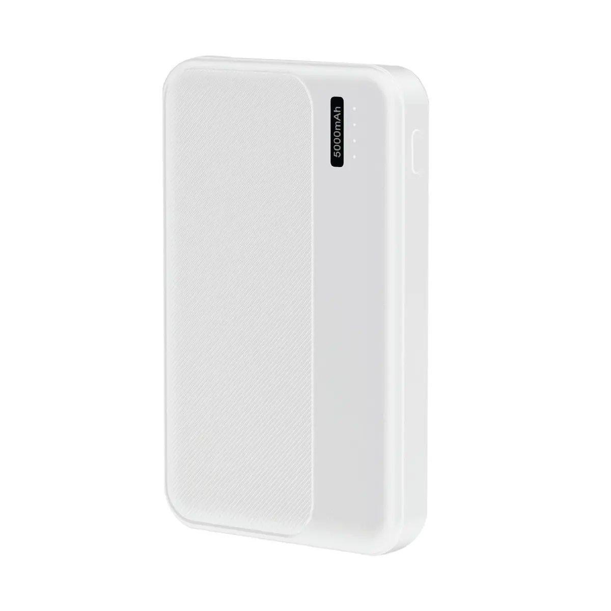 Laser Slim 5000Mah Power Bank With Led Indicator (White) 1