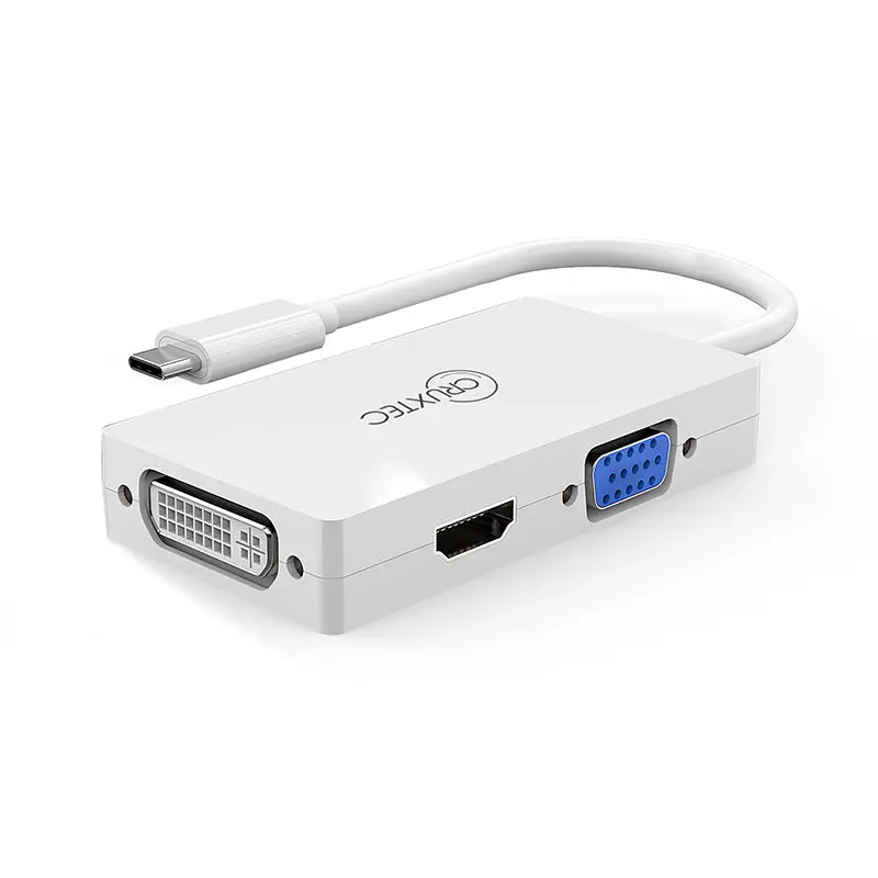 Cruxtec Usb-C To Hdmi / Dvi / Vga Cable Adapter With Mst 1