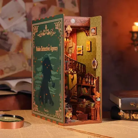 Tonecheer Violin Detective Agency Book Nook Kit 2