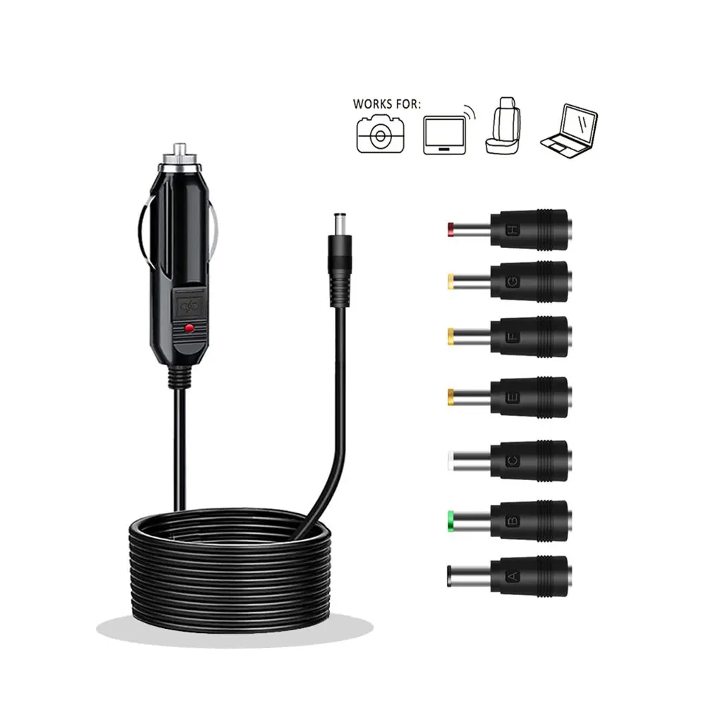 Sansai Car Charger 12V/24V 8A 1.5M (7 Plug Adapter Heads) 2