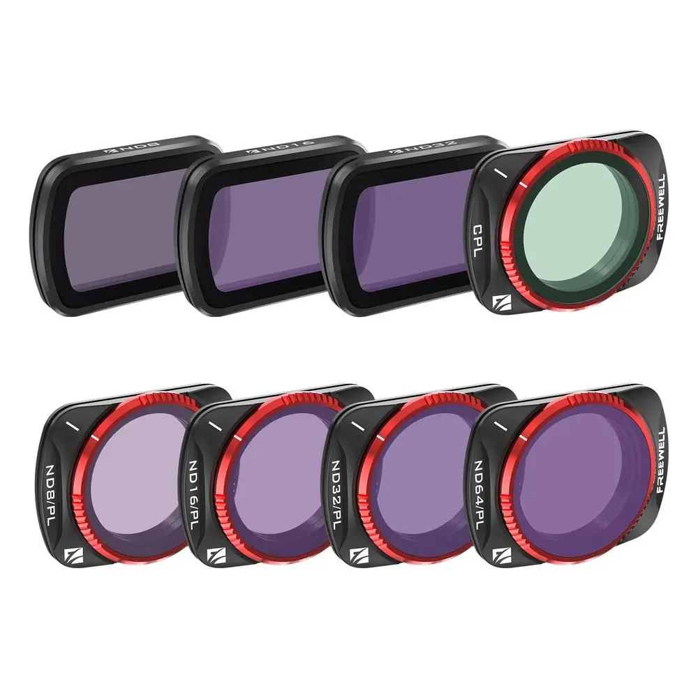 Freewell  8-Pack All Day Series Filter Set For Dji Osmo Pocket 3 1