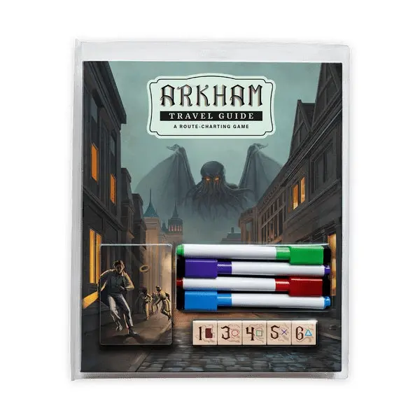 Fantasy Flight Games Arkham Travel Guide: A Route Charting Game Board Game 2