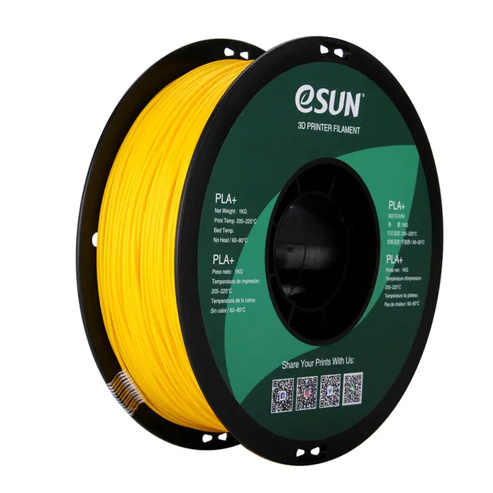 Esun Pla+ Hs High Speed 3D Print Filament 1.75Mm 1Kg - Yellow 1