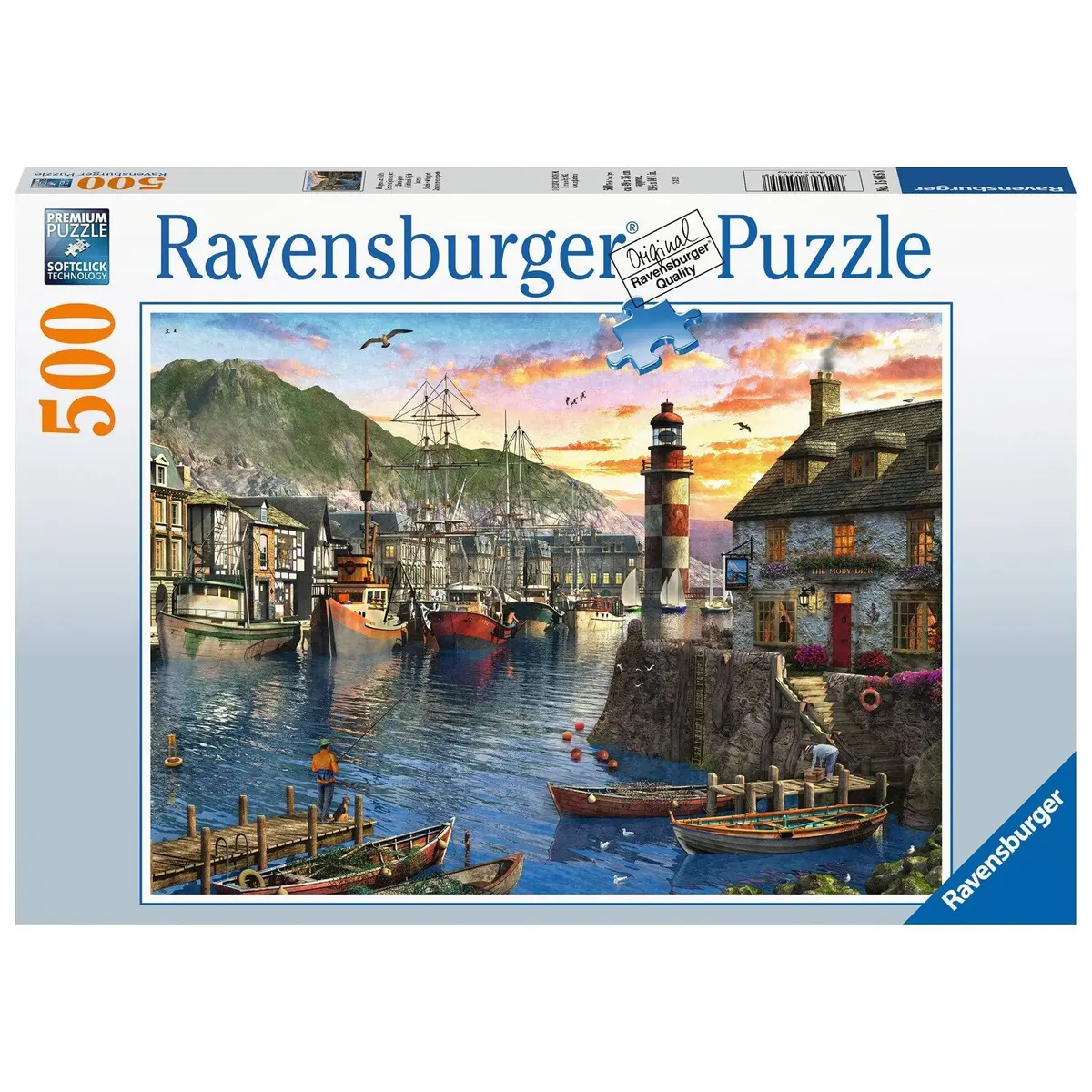 Ravensburger 500Pc Sunrise At The Port Puzzle 1