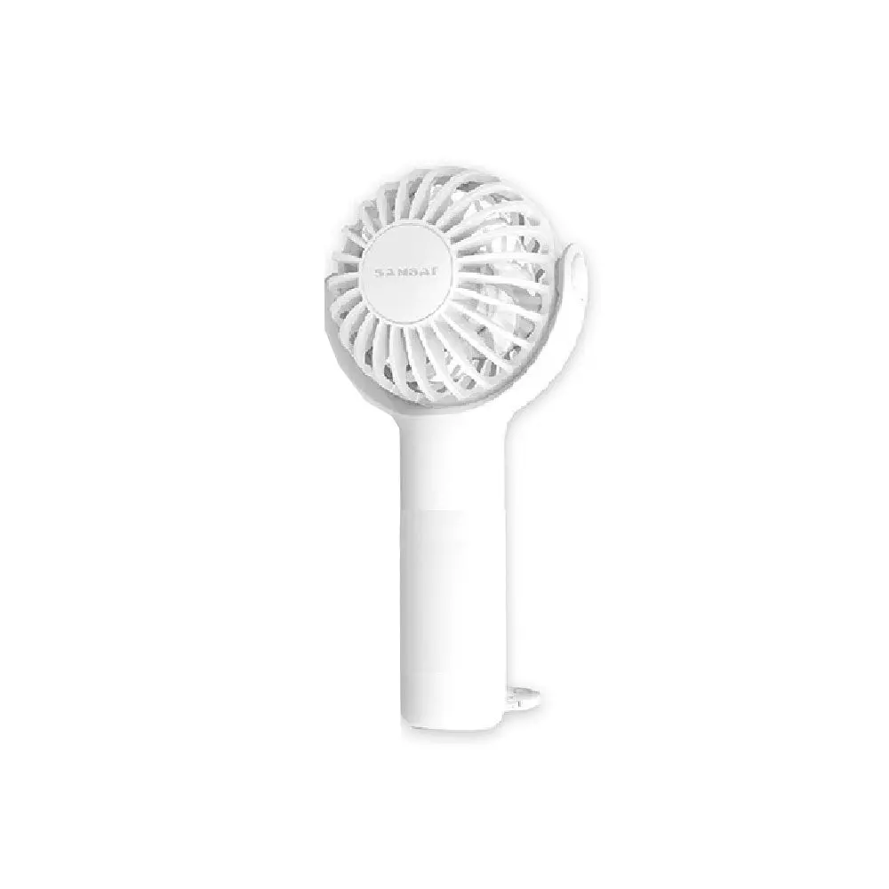 Sansai 3W Mini Usb Portable Rechargeable Fan 8X15cm (White) 1
