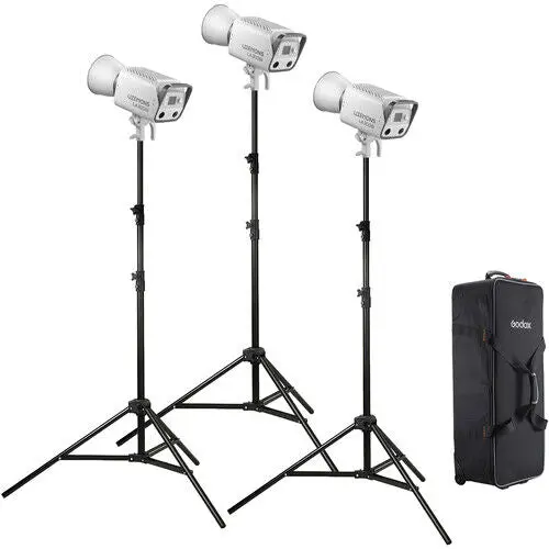 Godox Litemons La300bi Bi-Color Led Monolight (3-Light Kit) 1