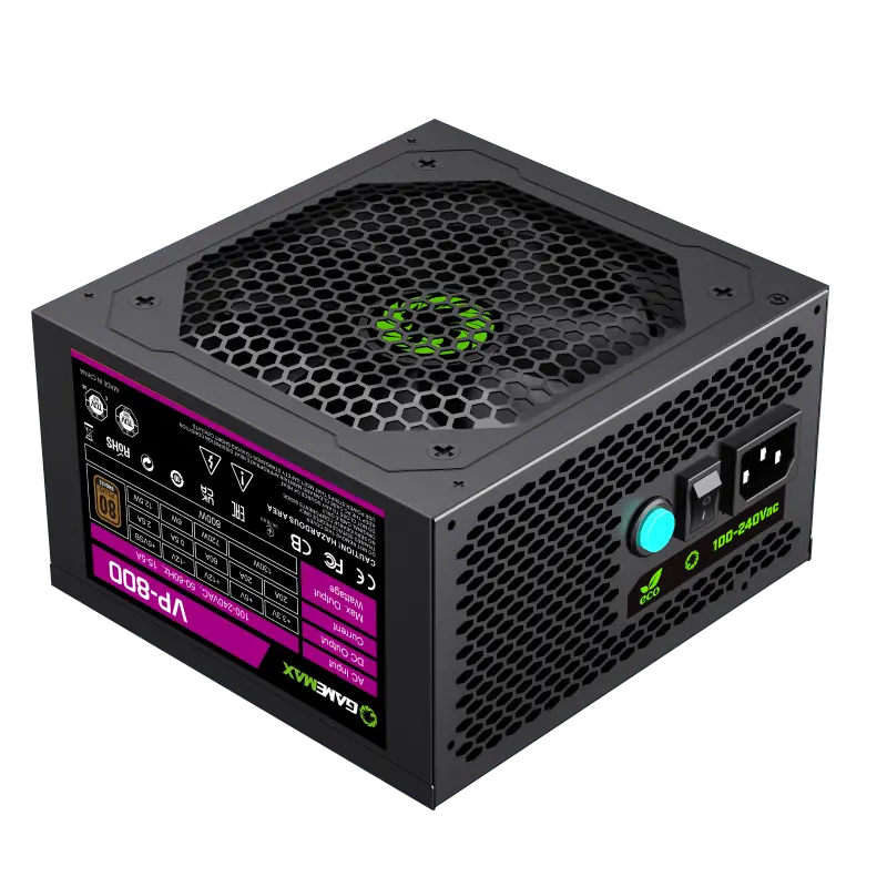Gamemax Vp-800 800W Power Supply Wired - Black 1