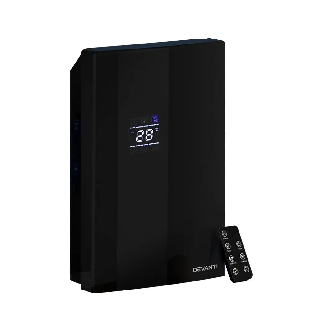 Devanti Dehumidifier 2L Air Purifier (Black) 1