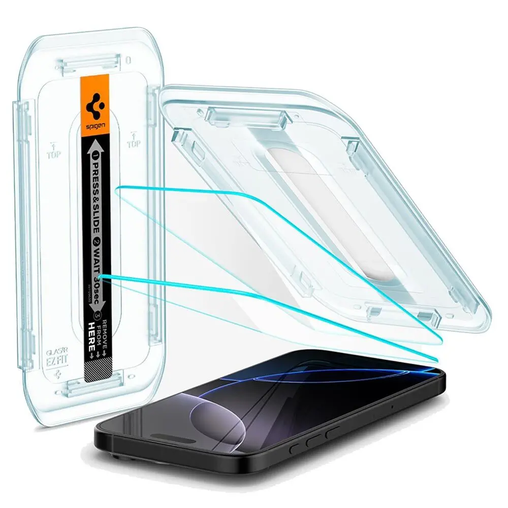 Spigen Apple Iphone 17 Pro Max Ez Fit Glas.Tr Slim 2Pcs Glass Screen Protector - Clear 1