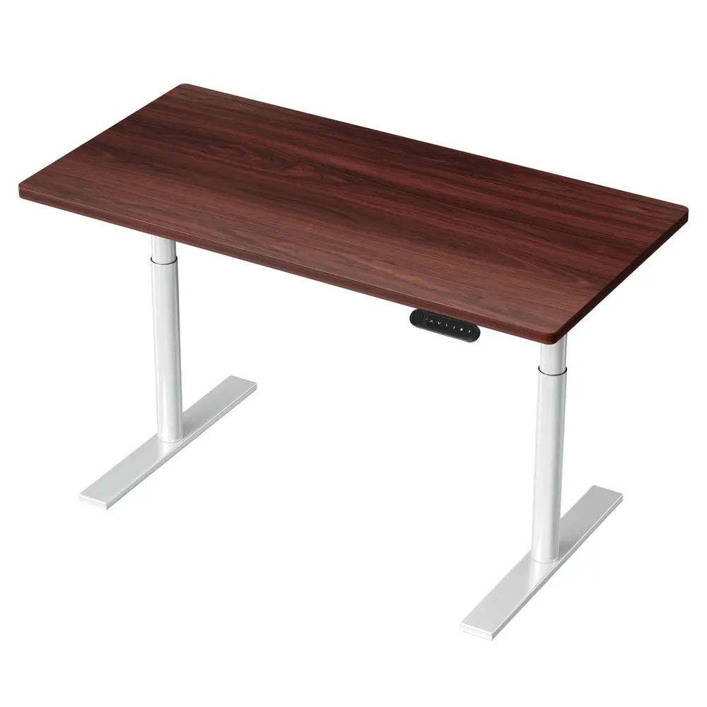 Artiss Standing Desk Motorised Electric Dual Motor 120Cm Walnut 1