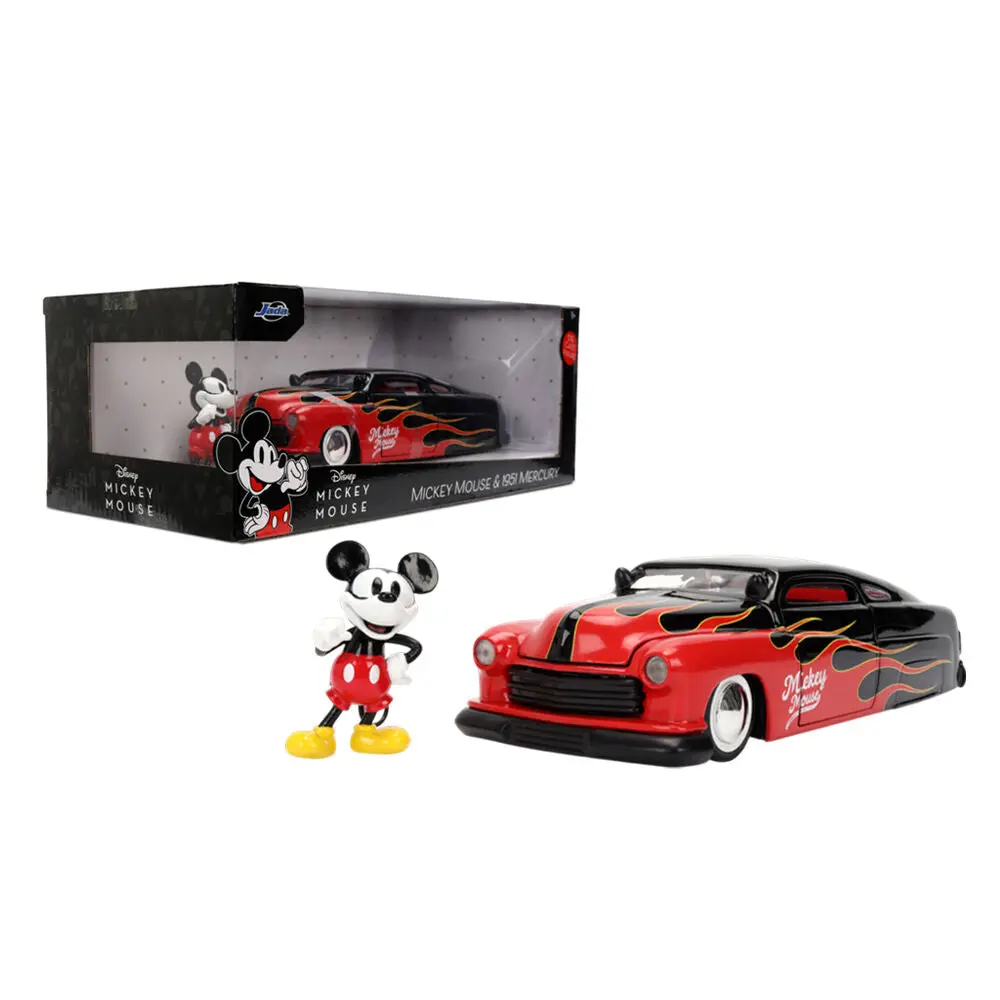 Jada 1:24 Disney 1951 Mercury Coupe With Mickey Mouse Figure Diecast Vehicle 2