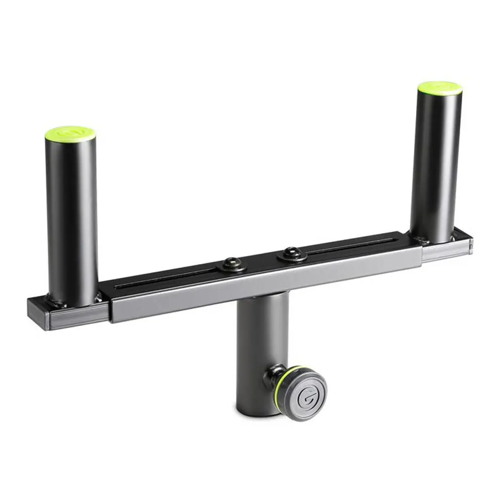 Gravity Sat36b Adjustable 49Cm Steel T-Bar Holder Mount For Speaker Stand Black 1
