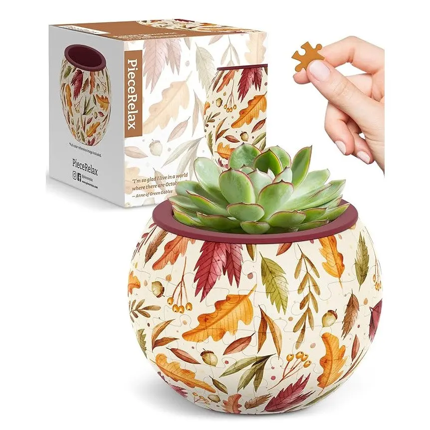 Pintoo 3D Flowerpot Autumn Abundance Puzzle 1
